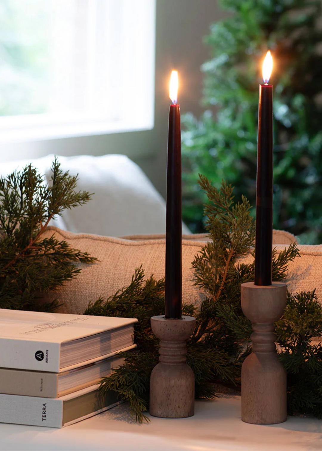 Black Forest Tapered Candles