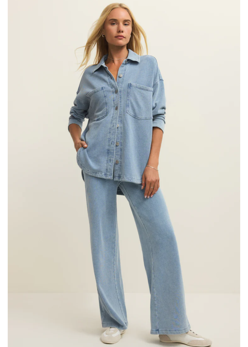 All Day Knit Denim Jacket - Macy Carlisle