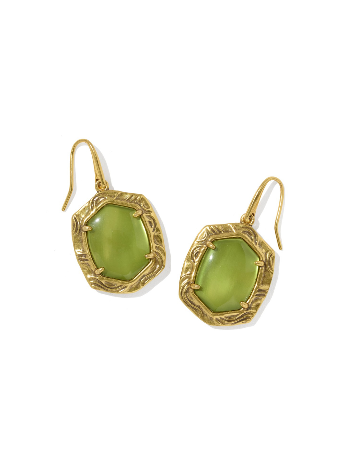 Tiger Striped Daphne Drop Earrings