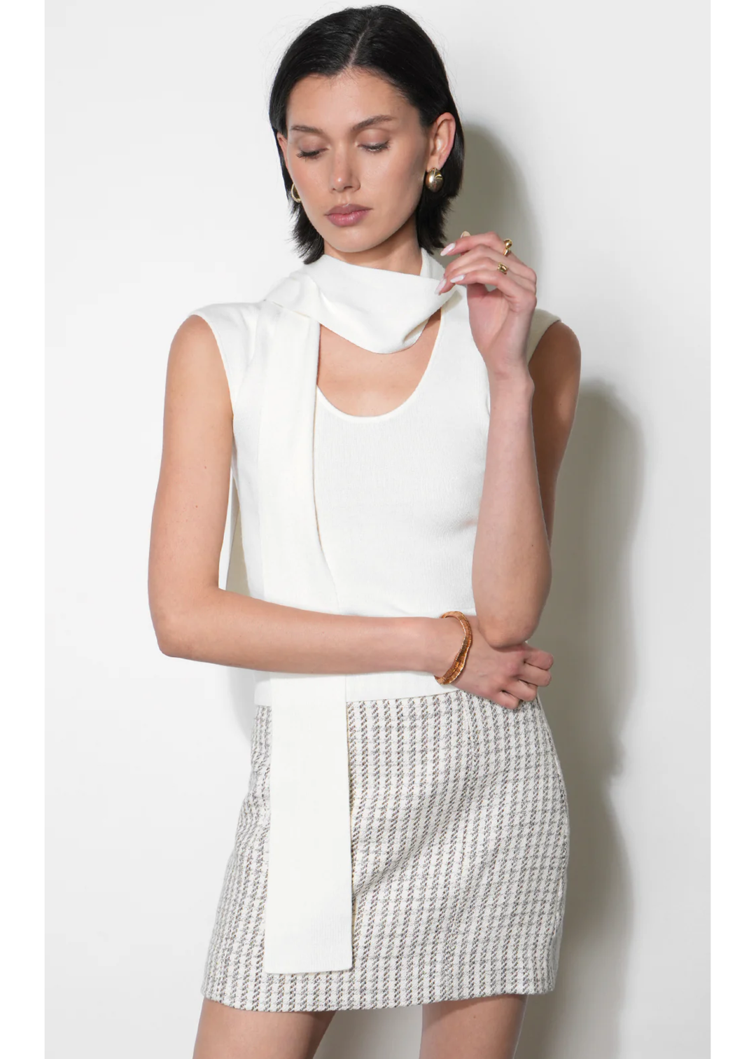 Hannah Scarf Knit Top