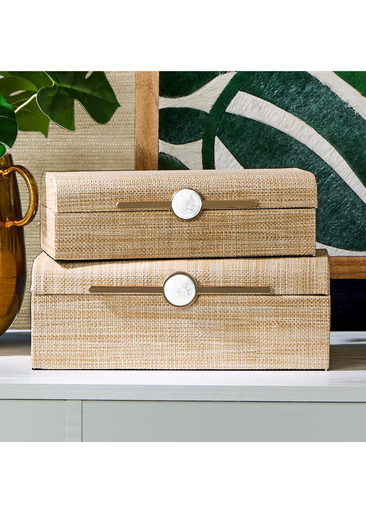Sea Grass Boxes, Set Of 2