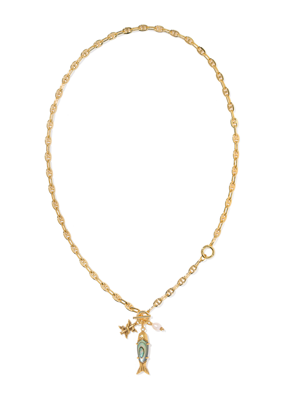 Parker Fish Long Charm Necklace
