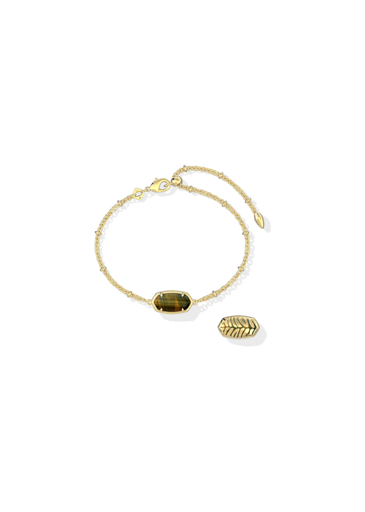 Tiger Striped Elaina Delicate Chain Bracelet