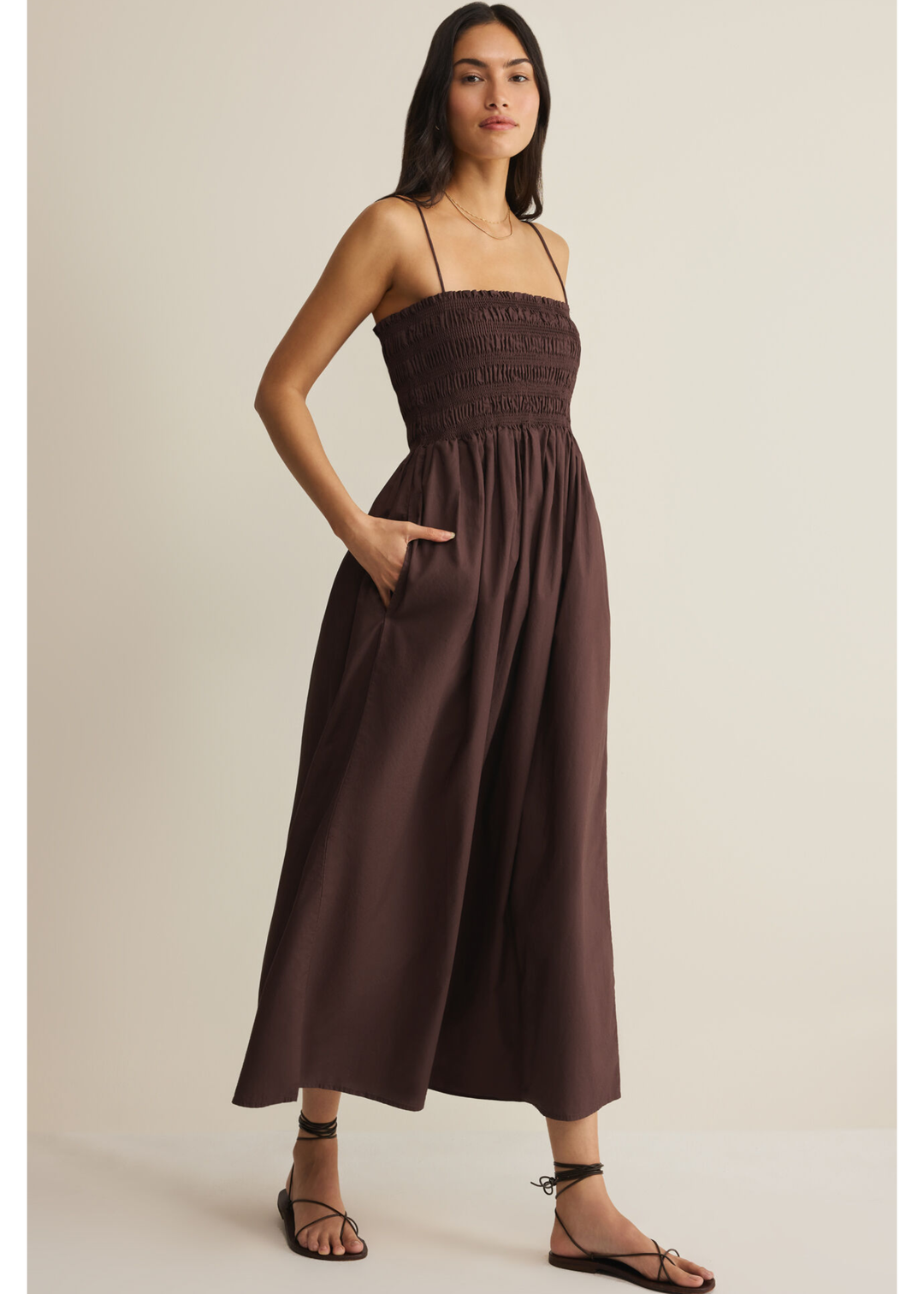 Cornelia Poplin Maxi Dress