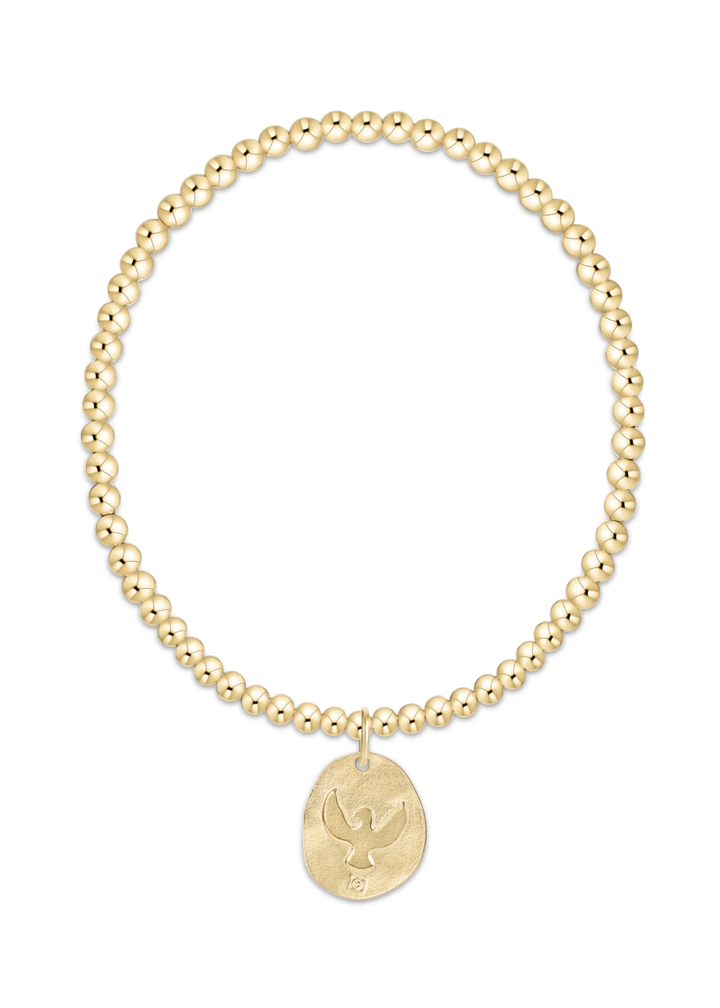 Classic Gold 3mm Bracelet - Inspire America Gold Disc