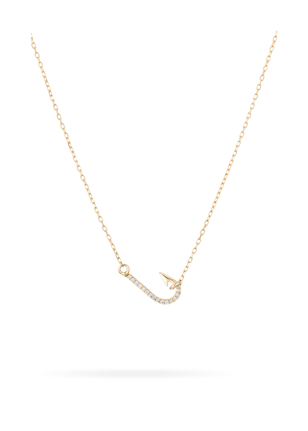 Pav Fish Hook Necklace