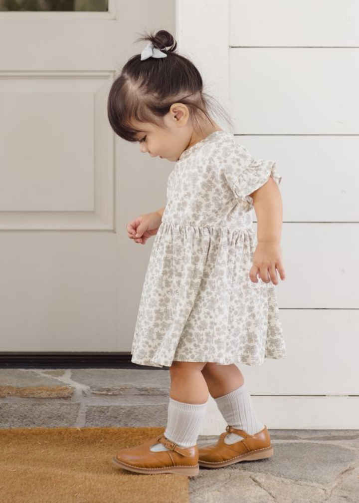 Bamboo Babydoll Dress || Blue Floral