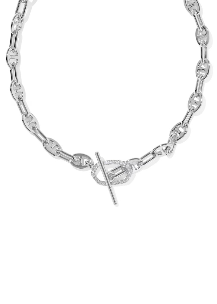 Elisa Toggle Link And Chain Necklace