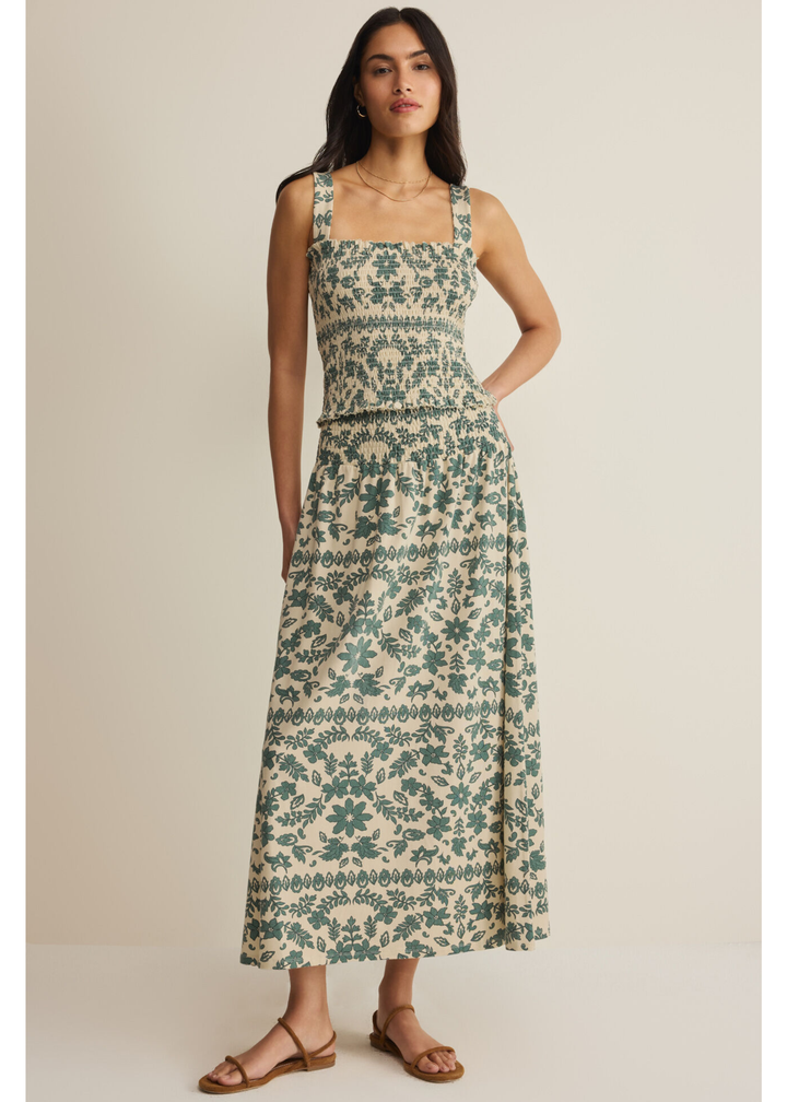 Leya Tera Paisley Smocked Top
