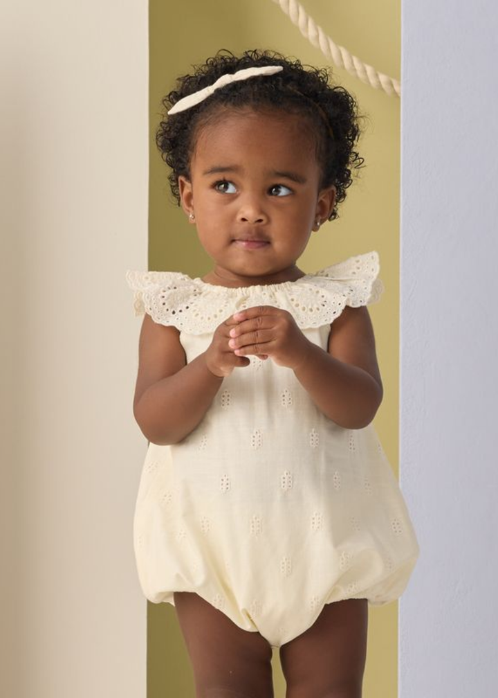 Myla Romper || Ivory