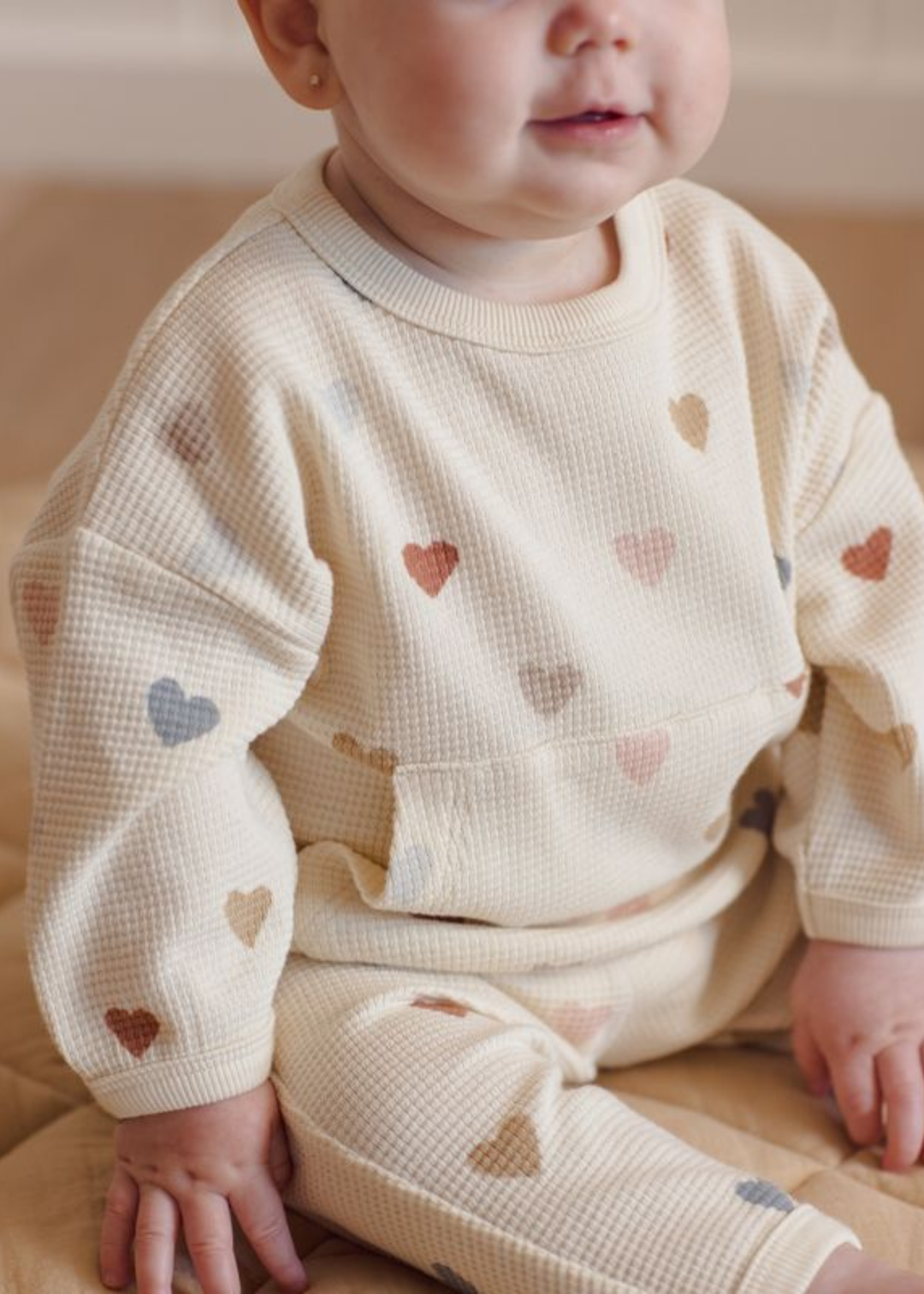 Waffle Sweater Set || Confetti Hearts