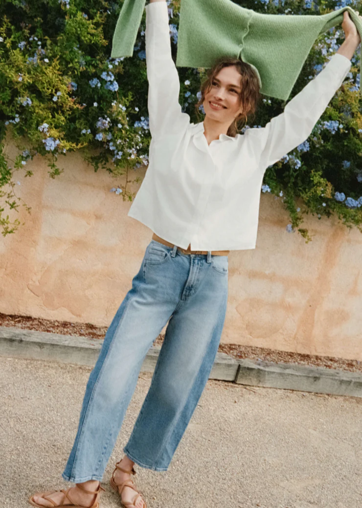 Luna Stretch Denim Crop Pant