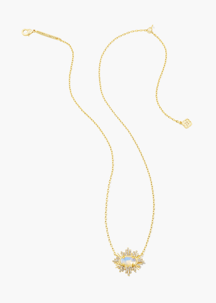 Grayson Sunburst Frame Necklace