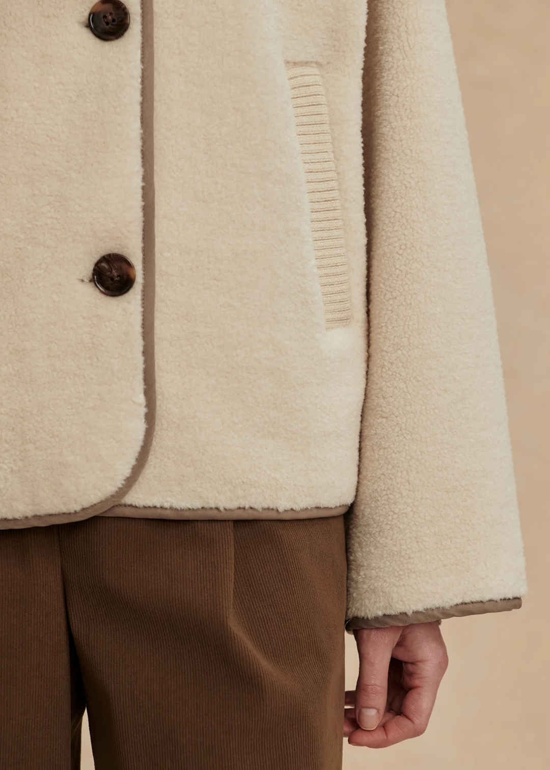 Romane Boxy Sherpa Jacket