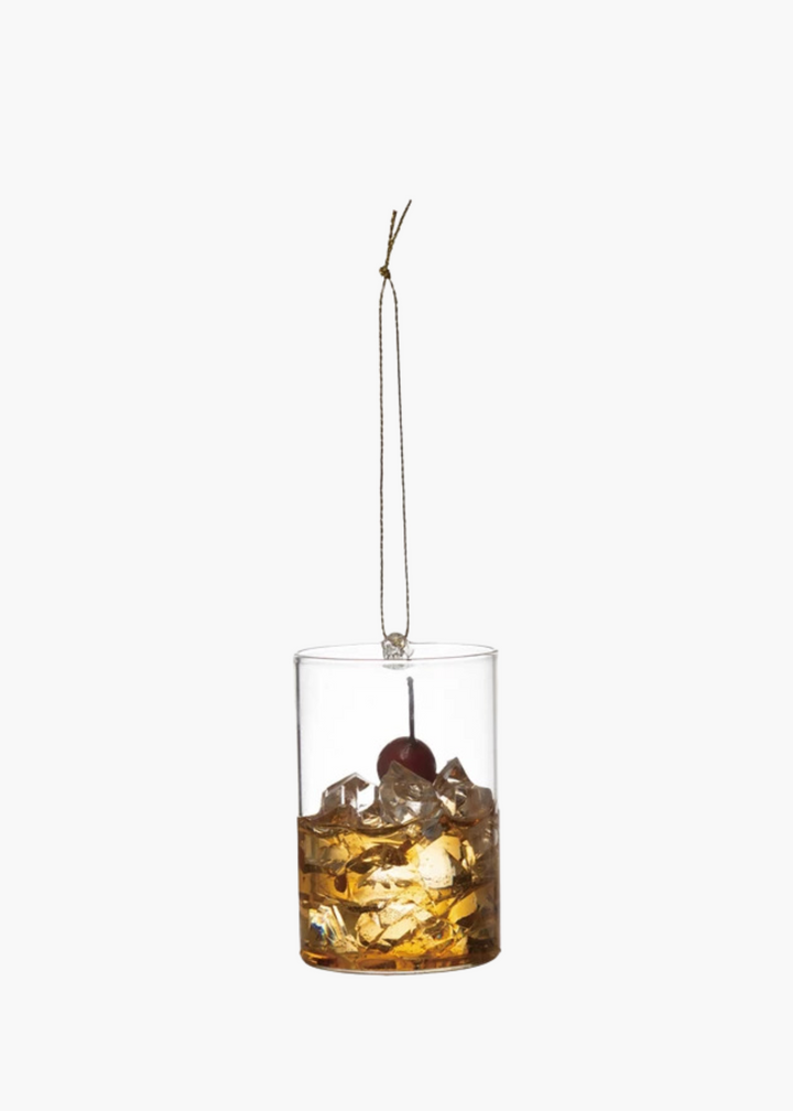 Glass Cocktail Ornament