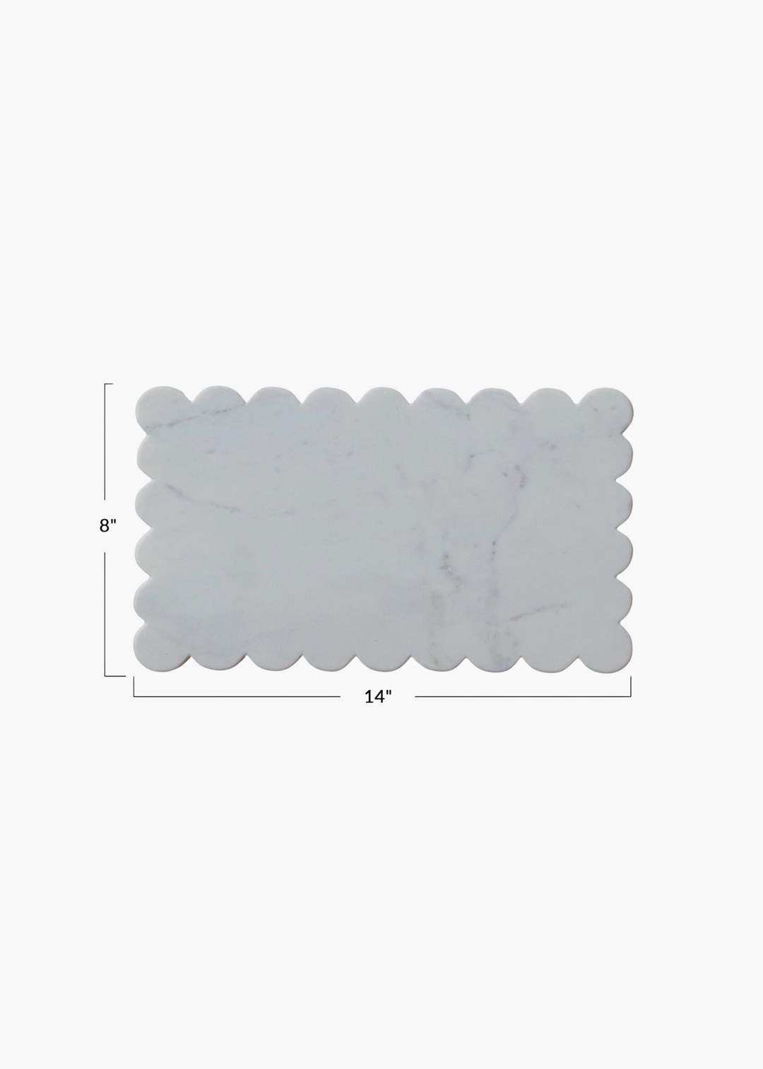 Marble Scalloped Serving Board