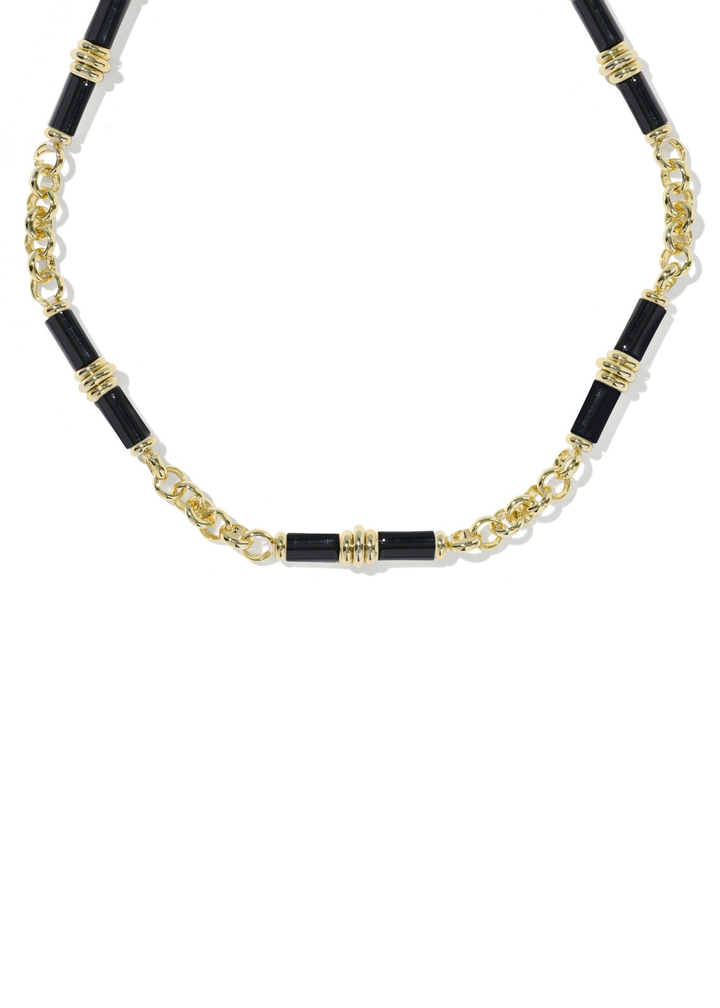 Bree Beaded Link And Chain Necklace