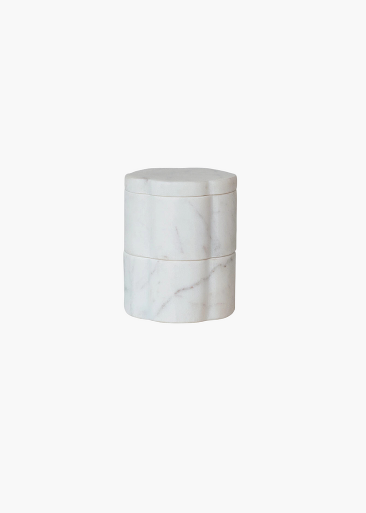 Marble Scalloped Pinch Pots