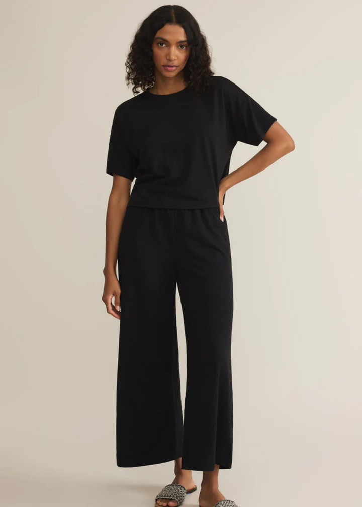 Sway Textured Slub Cropped Tee