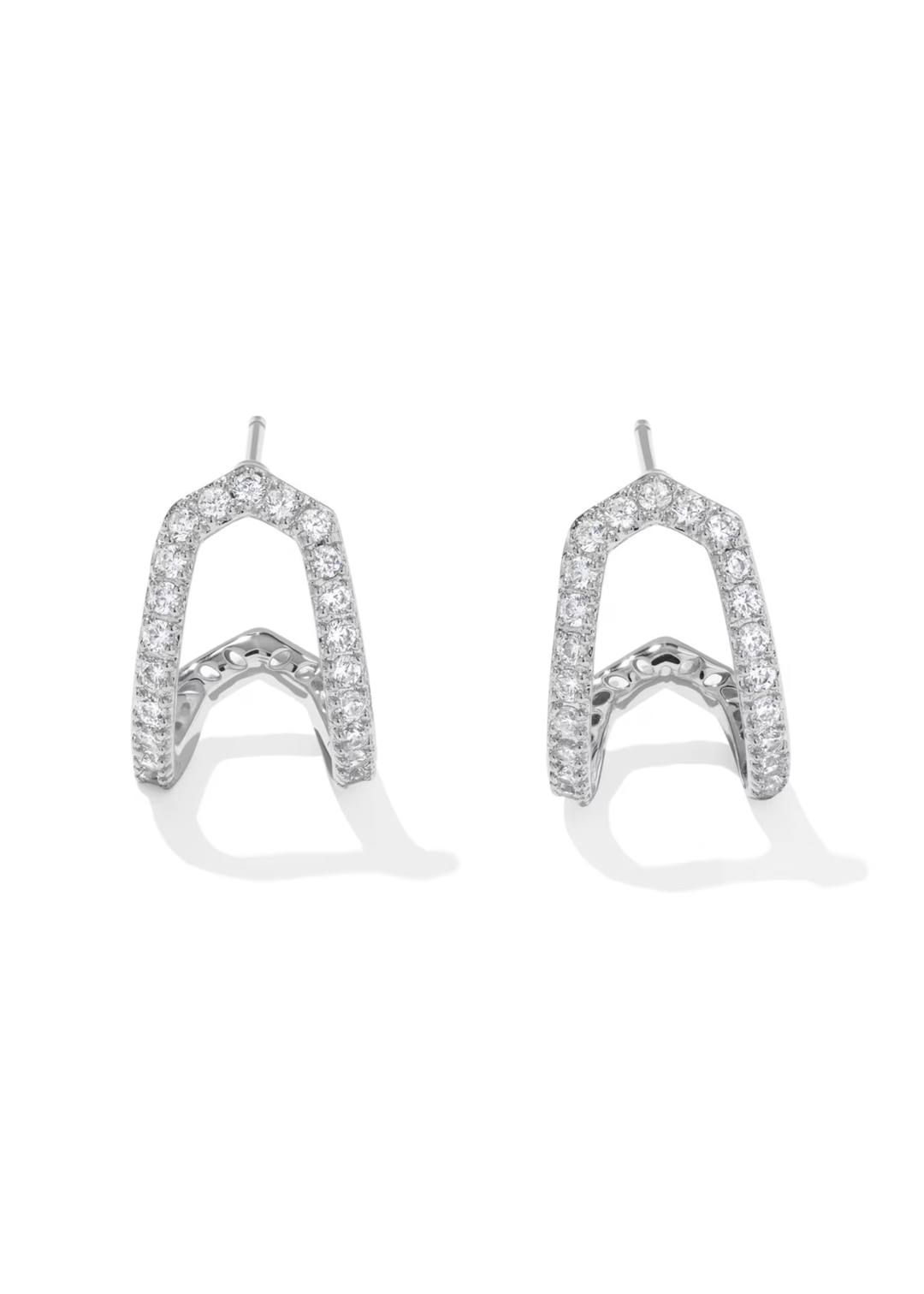 Daphne Pave Huggie Earrings