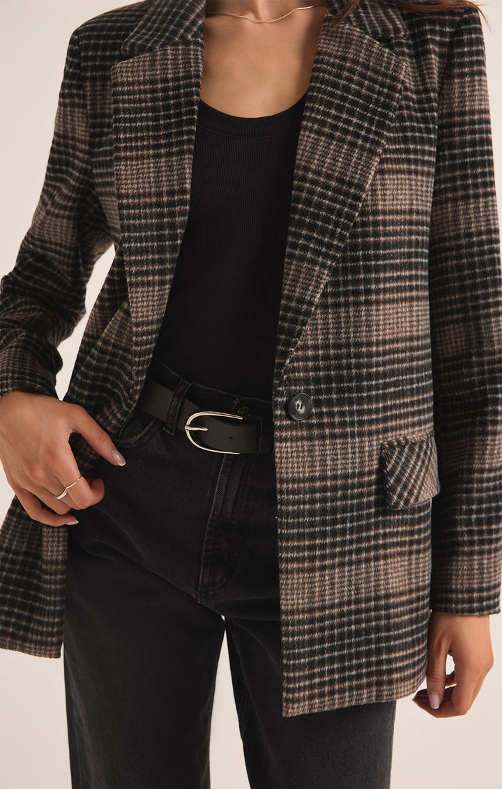 Kingston Relaxed Plaid Blazer - FINAL SALE
