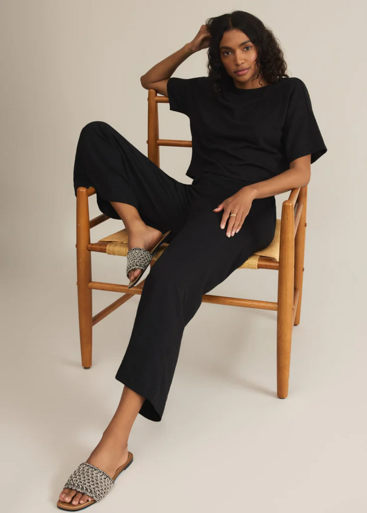 Sway Textured Slub Cropped Tee