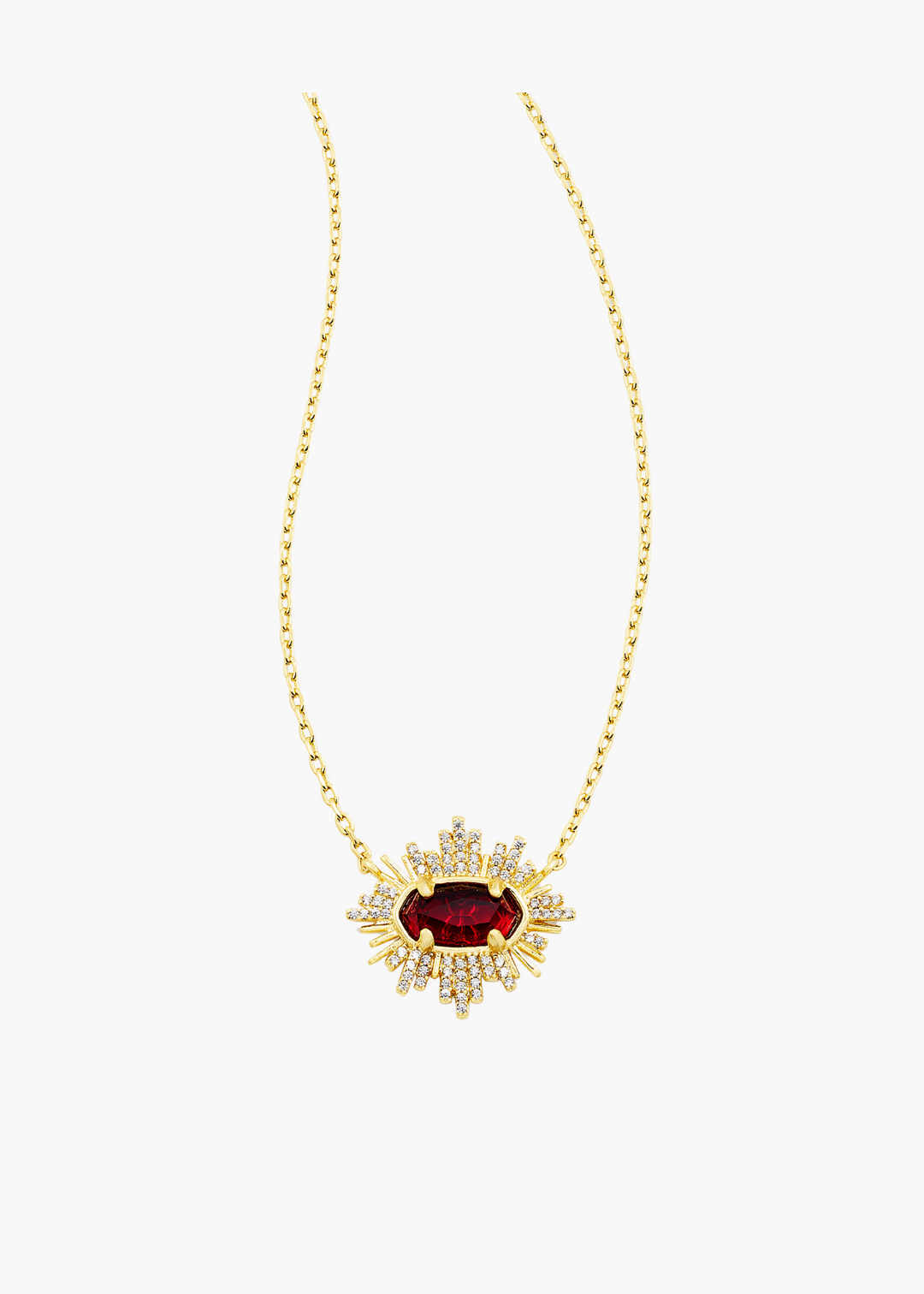 Grayson Sunburst Frame Necklace