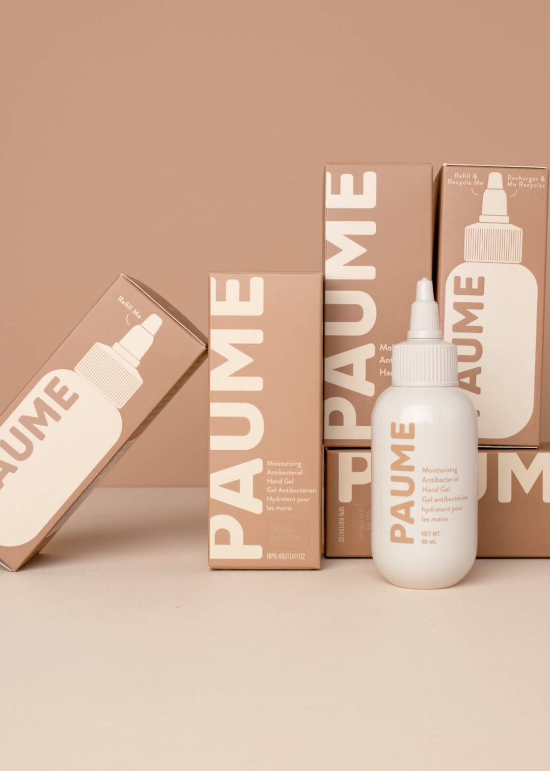 PAUME Moisturizing Antibacterial Hand Gel Travel Bottle