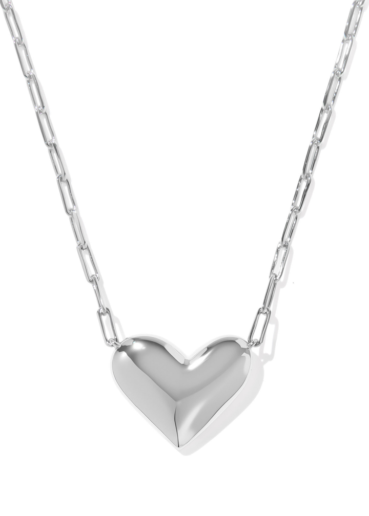 Ari Heart Statement Short Pendant Necklace