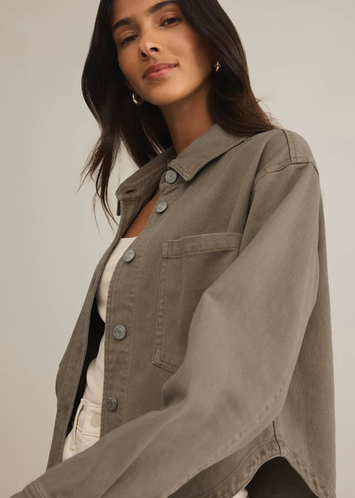 All Day Cropped Denim Jacket
