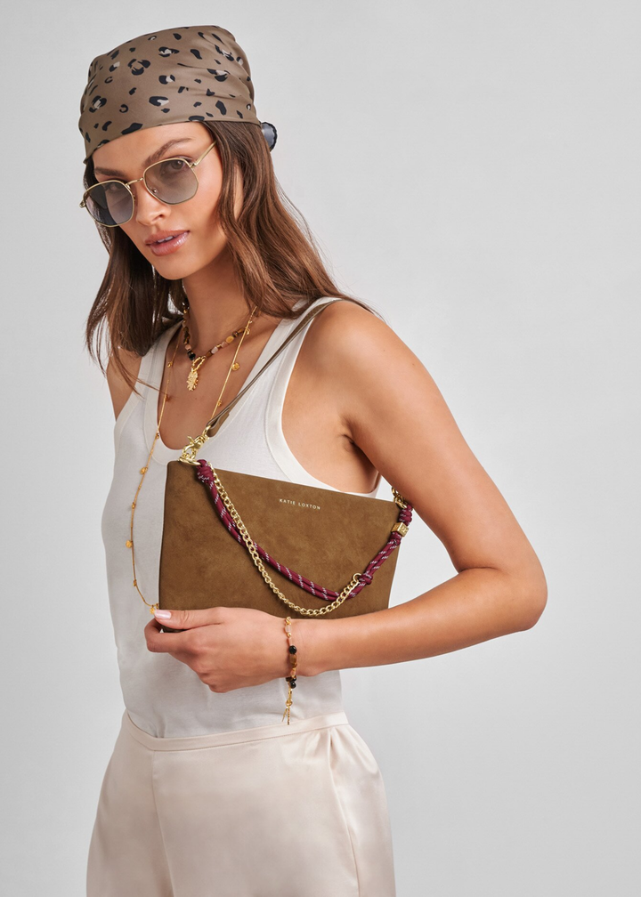 Cord Small Suedette Shoulder Bag - Macy Carlisle