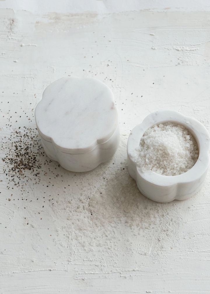 Marble Scalloped Pinch Pots