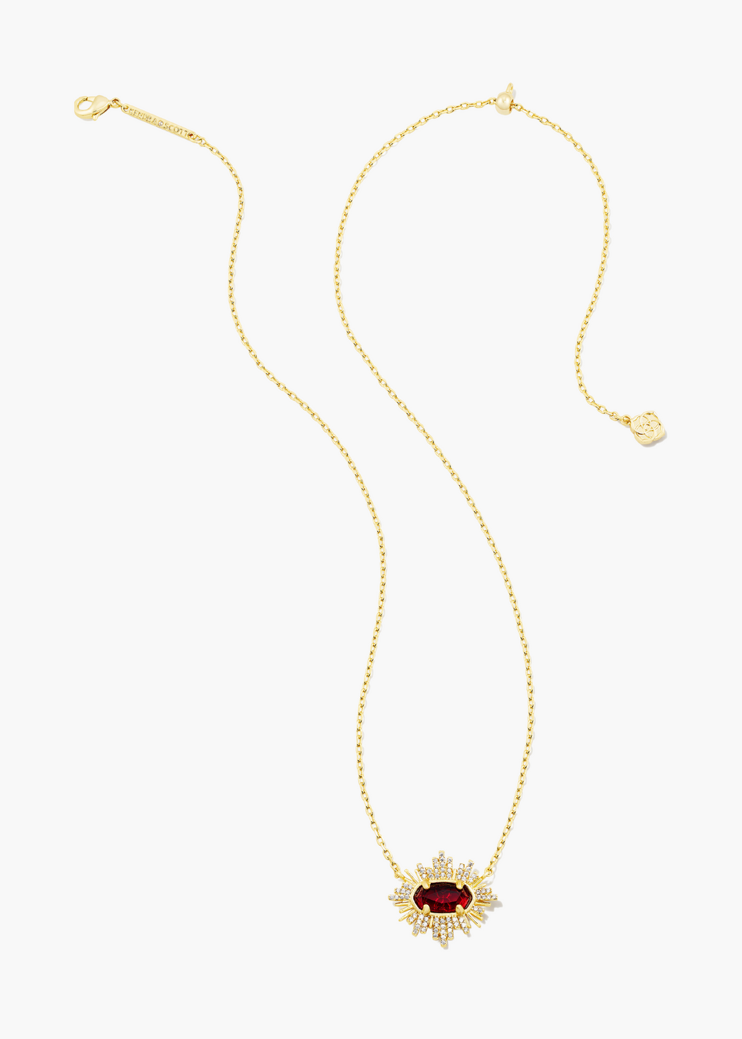 Grayson Sunburst Frame Necklace
