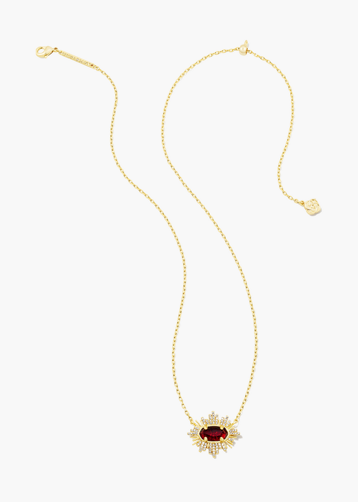 Grayson Sunburst Frame Necklace