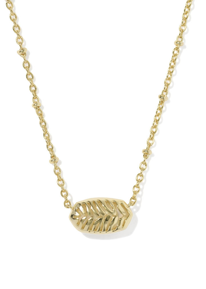 Tiger Striped Elisa Short Pendant Necklace