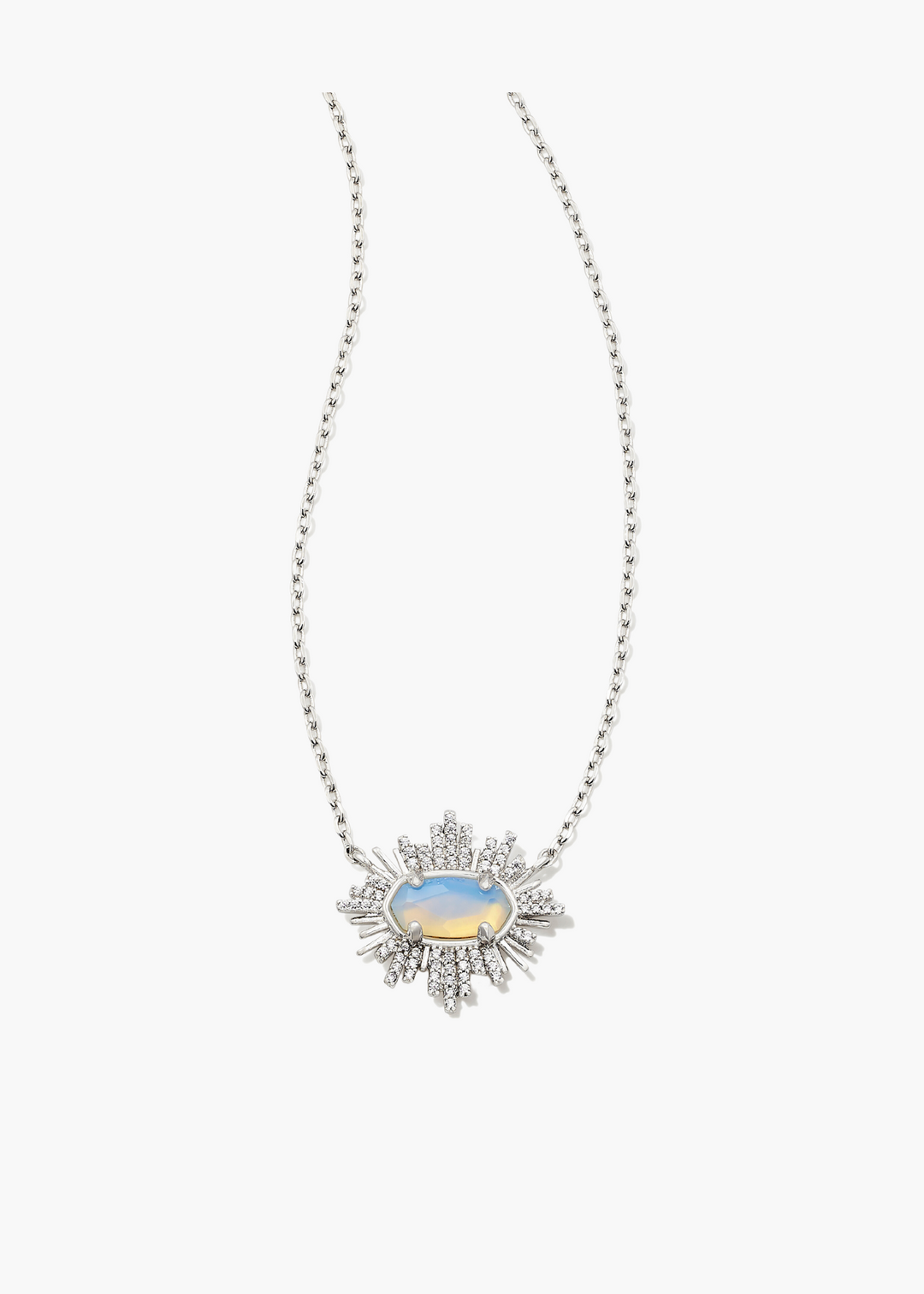Grayson Sunburst Frame Necklace