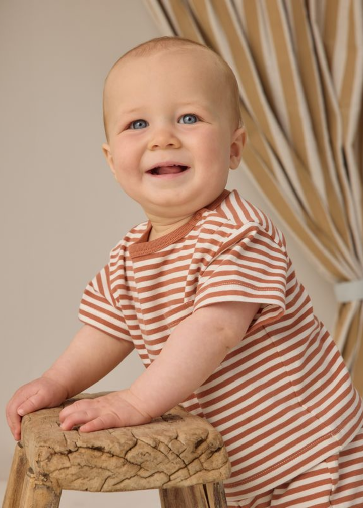 Boxy Pocket Tee + Short Set || Poppy