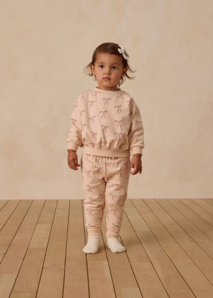Relaxed Fleece Sweatpant || Red Bows