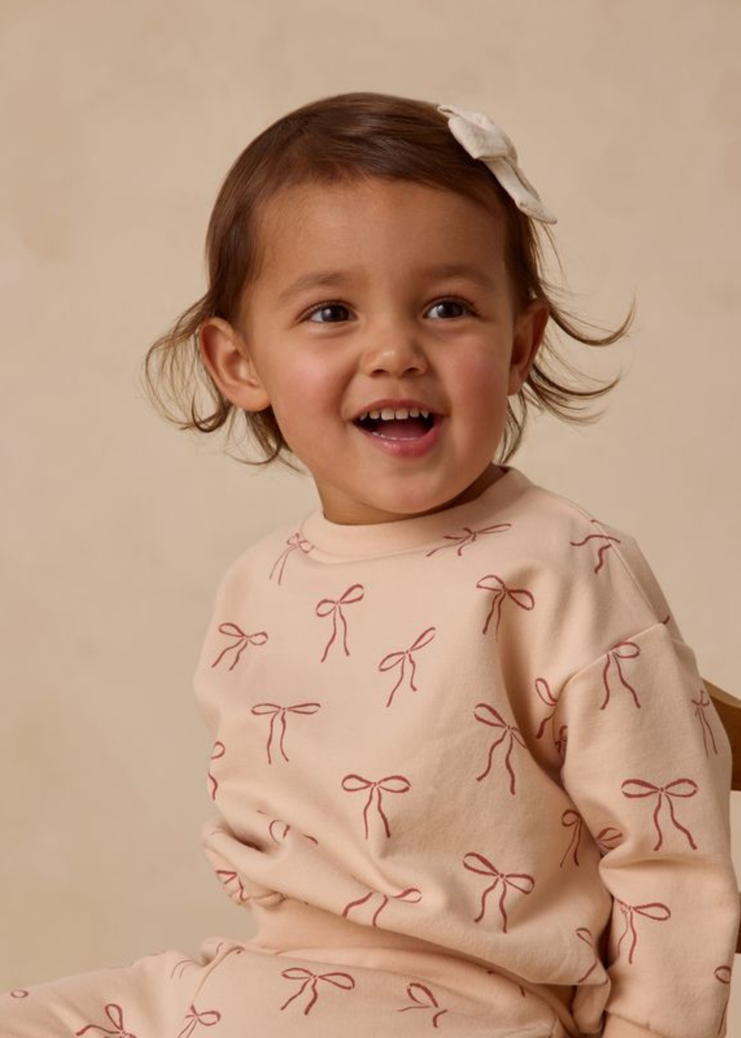 Relaxed Fleece Sweatshirt || Red Bows