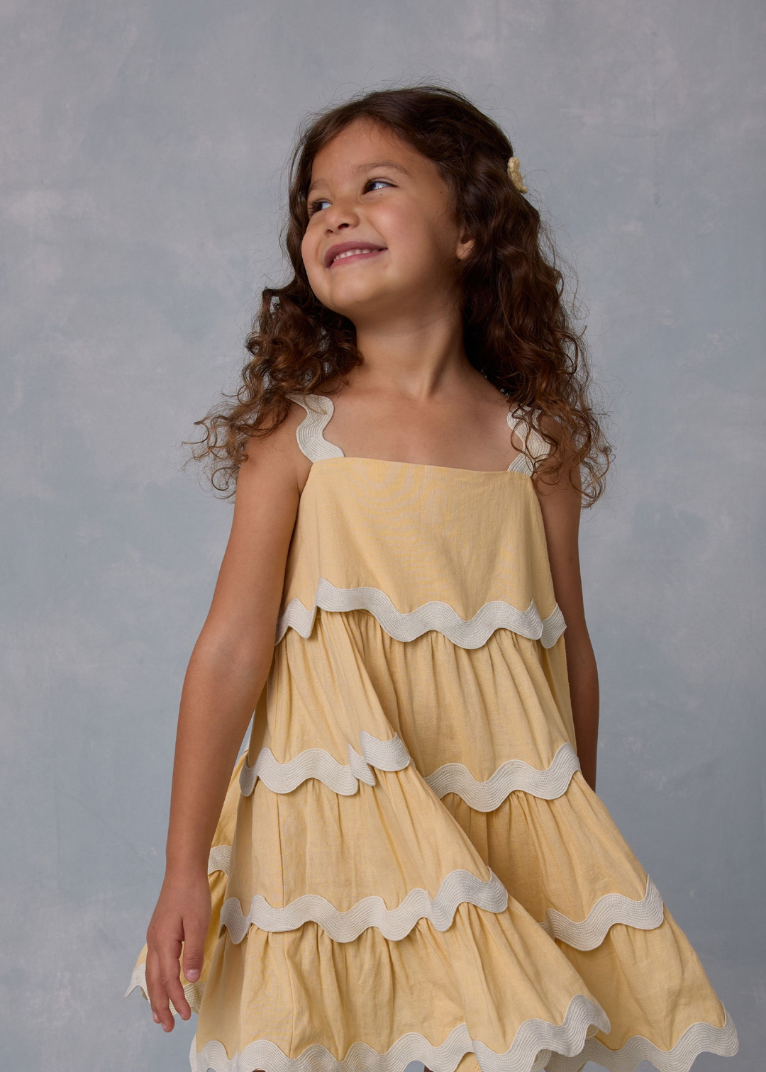RIC RAC DRESS || YELLOW