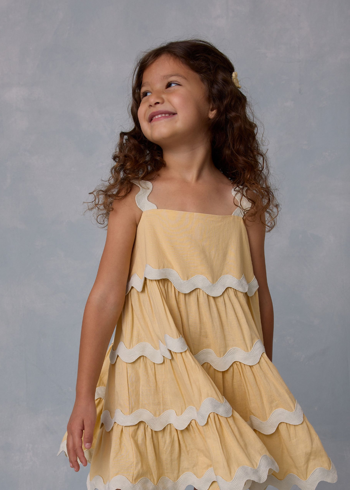 RIC RAC DRESS || YELLOW