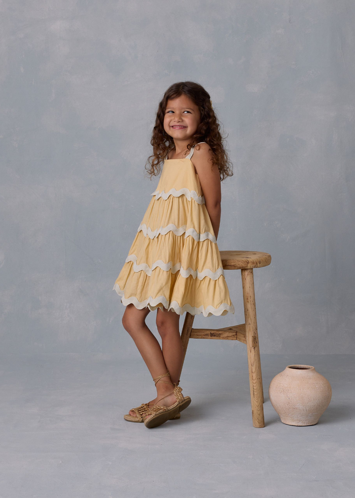 RIC RAC DRESS || YELLOW