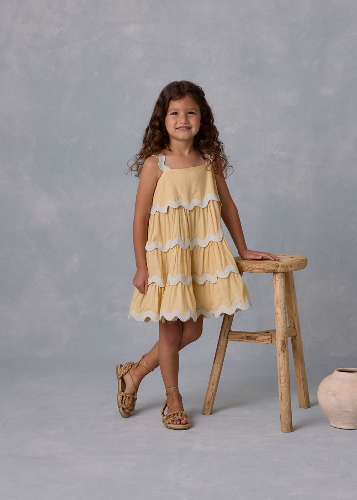 RIC RAC DRESS || YELLOW