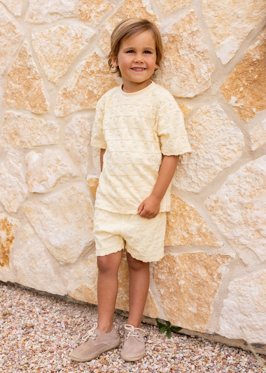 RELAXED TERRY TEE || WAVES