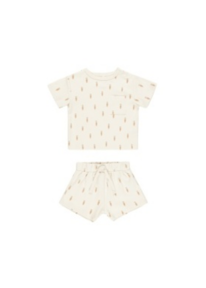 Boxy Pocket Tee + Short Set || Carrots
