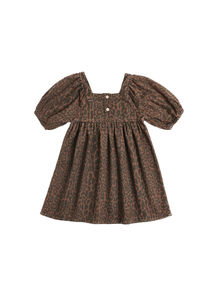 Gretta Babydoll Dress || Leopard