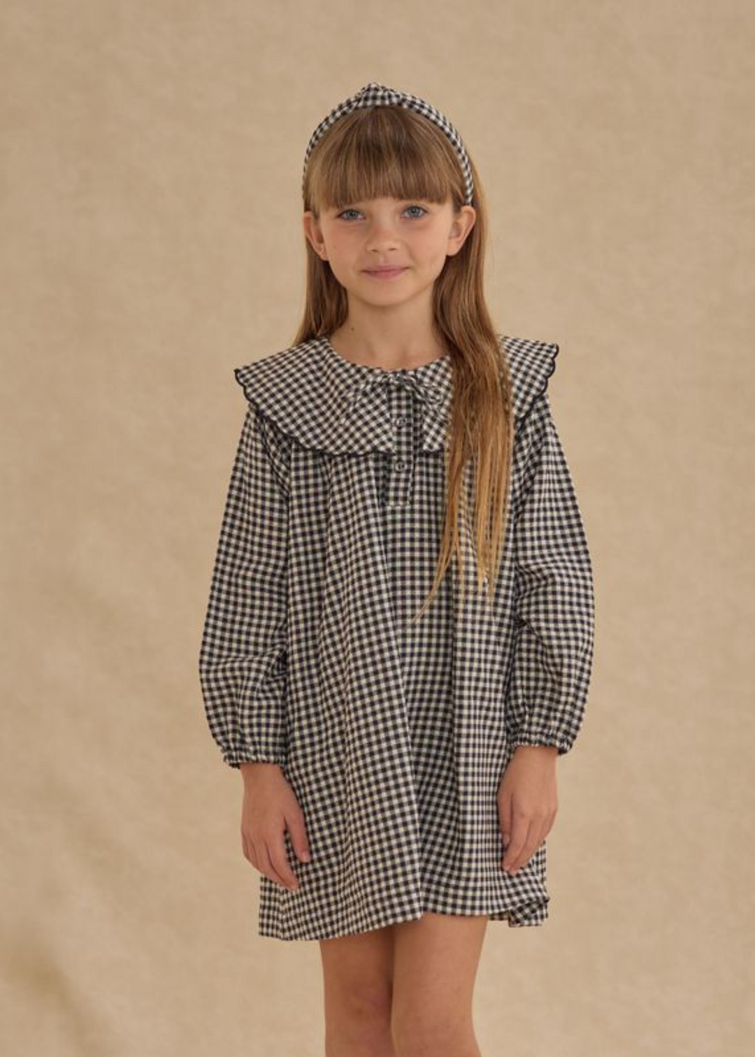 Mini Dress || Black Gingham