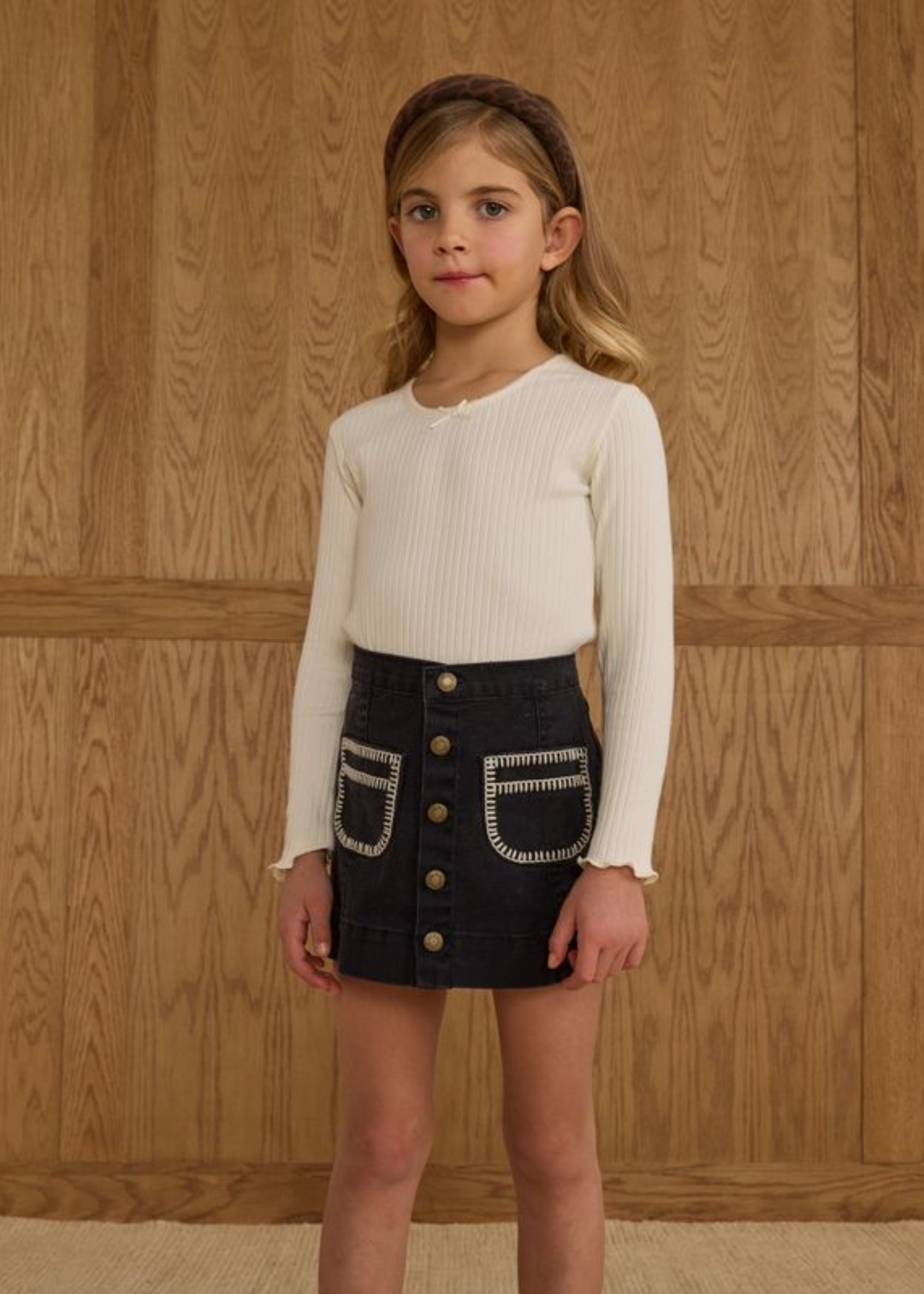 Denver Mini Skirt || Washed Black