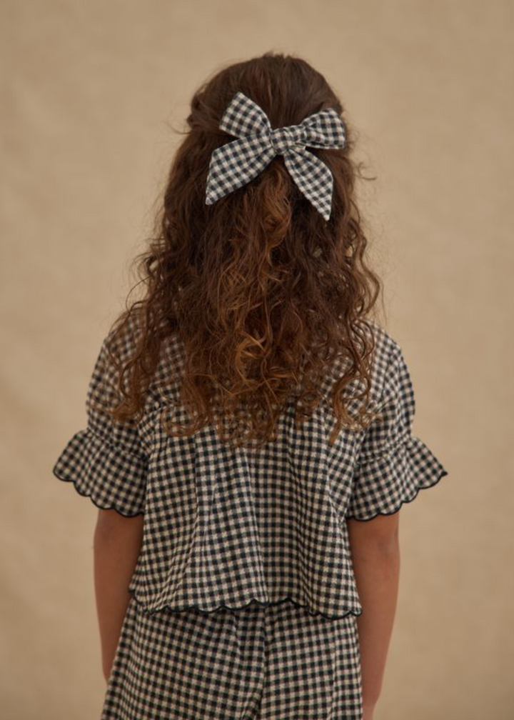 Bow | Black Gingham