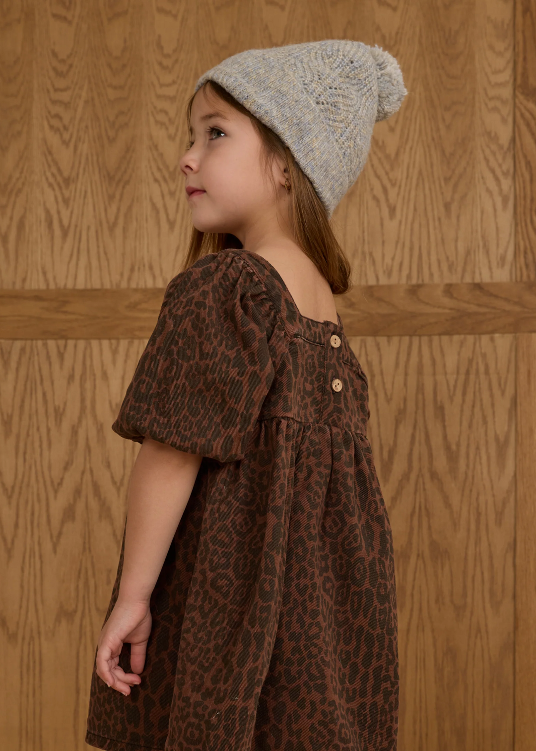 Gretta Babydoll Dress || Leopard